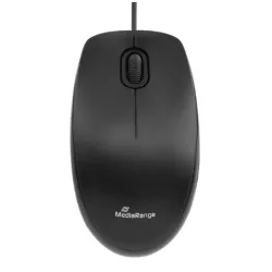 Ποντίκι ενσύρματο MediaRange 3-Button Silent-click Black