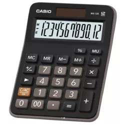 Αριθμομηχανή Casio MX-12B 12 Ψηφίων σε Μαύρο Χρώμα