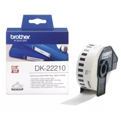 Ετικέτα Εκτυπωτή Brother DK-22210 συνεχόμενο χαρτί 29mm