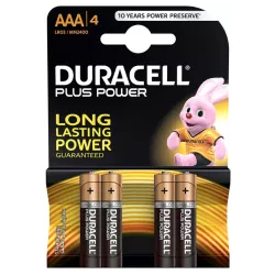 Αλκαλικές Μπαταρίες Duracel AAA 1.5V 4τμχ