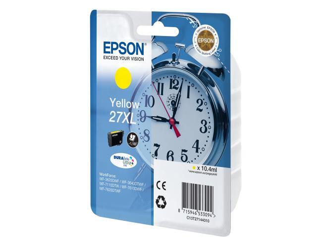 Epson Μελάνι Inkjet Series 27 XL Yellow (C13T27144012) (EPST271440)