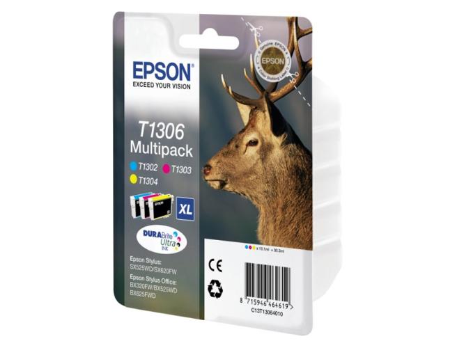 Epson Μελάνι Inkjet T1306 XL Multipack (C13T13064012) (EPST130640)