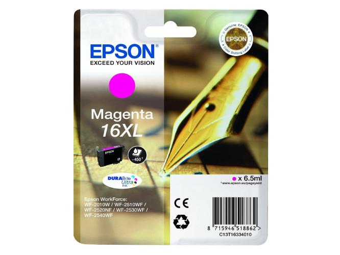 Epson Μελάνι Inkjet No.16 XL Magenta (C13T16334012) (EPST163340)
