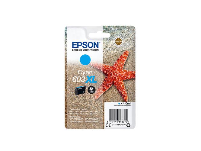 Epson Μελάνι Inkjet 603XL Cyan (C13T03A24010) (EPST03A240)