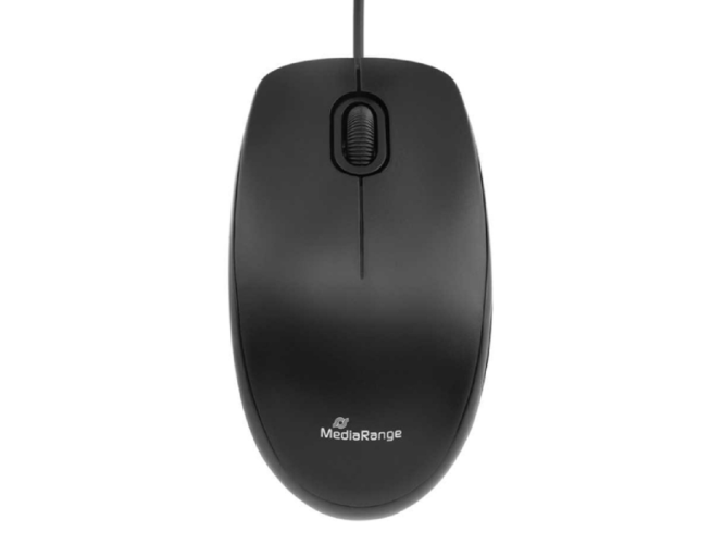Ποντίκι ενσύρματο MediaRange 3-Button Silent-click Black