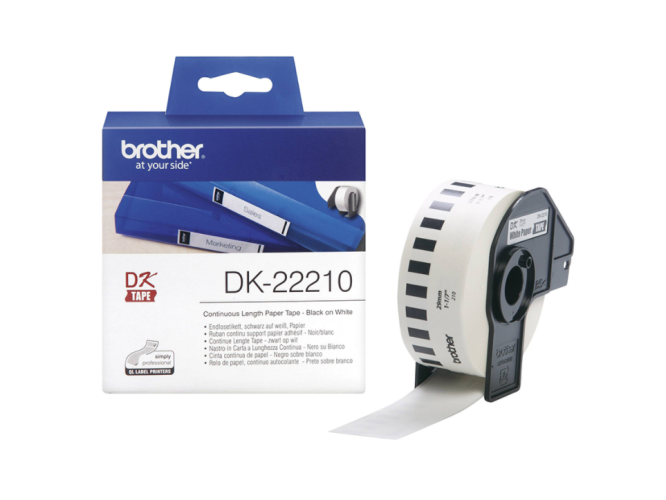 Ετικέτα εκτυπωτή BROTHER DK-22210 συνεχόμενο χαρτί 29mm