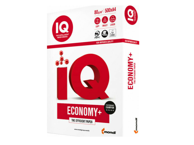 Χαρτί Α4 Mondi IQ Economy+ 80gr/m² 500 Φύλλα