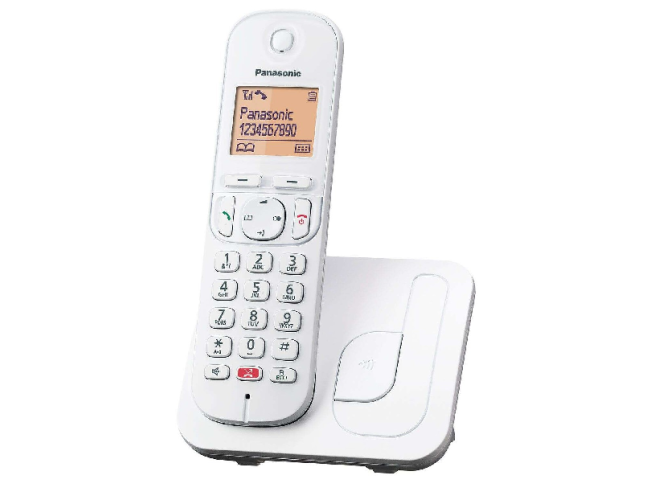 Ασύρματο Ψηφιακό Τηλέφωνο Panasonic KX-TGC250GR με Πλήκτρο Αποκλεισμού Κλήσεων και Ανοιχτή Ακρόαση Ασημί