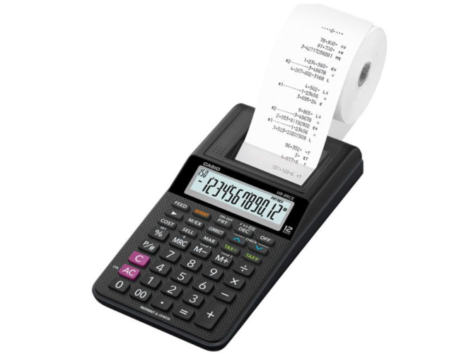 Αριθμομηχανή με Χαρτοταινία Casio HR-8RCE