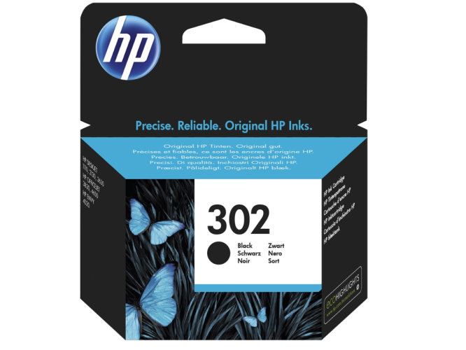 HP Μελάνι Inkjet No.302 Black (F6U66AE)
