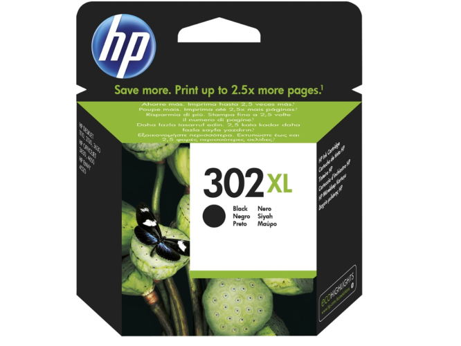 HP Μελάνι Inkjet No.302 XL Black (F6U68AE)