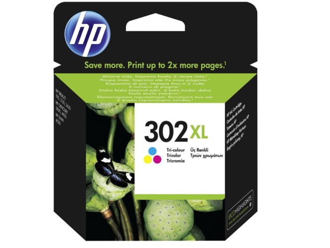 HP Μελάνι Inkjet No.302 XL Tri-Colour (F6U67AE)