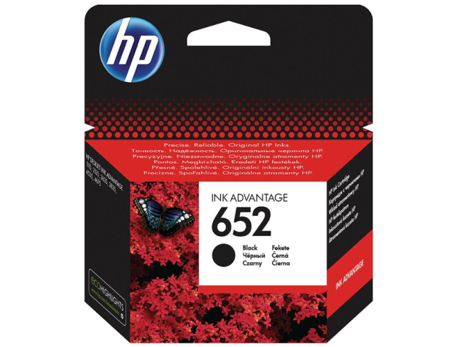 HP Μελάνι Inkjet No.652 Black (F6V25AE)