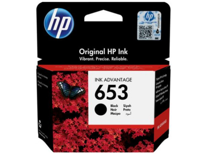 HP Μελάνι Inkjet No.653 Black (3YM75AE)