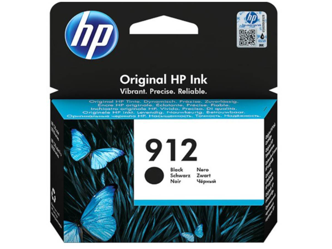 HP Μελάνι Inkjet No.912 Black (3YL80AE)